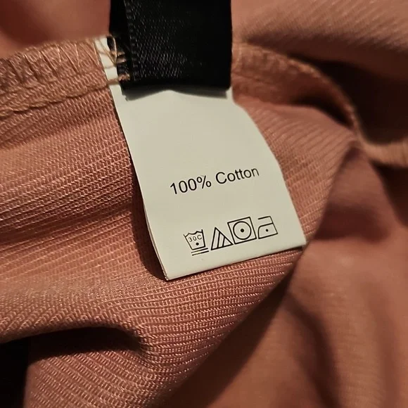 Elegant Salmon Pink Corduroy Double Breast Puff Sleeved Mermaid‎ Hem Dress - Picture 7 of 14